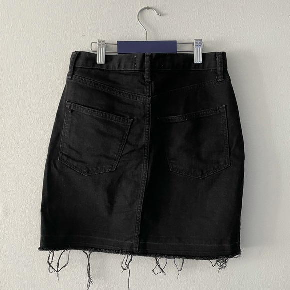 High waisted denim miniskirt - Picture 4 of 7